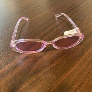 90s style lilac sunglasses colored lenses